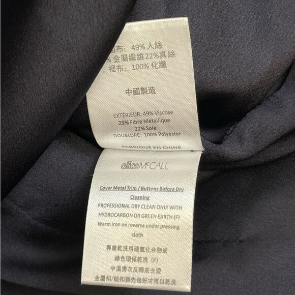 Alice McCall Blue Night Moves Metallic Cocktail Mini Dress - Picture 12 of 13